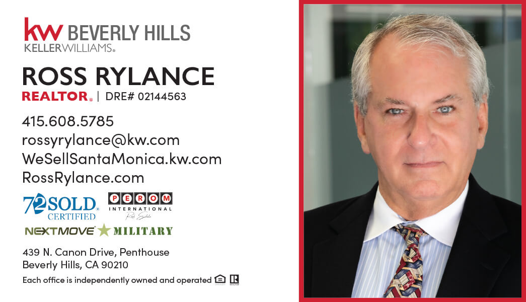 real estate business card front